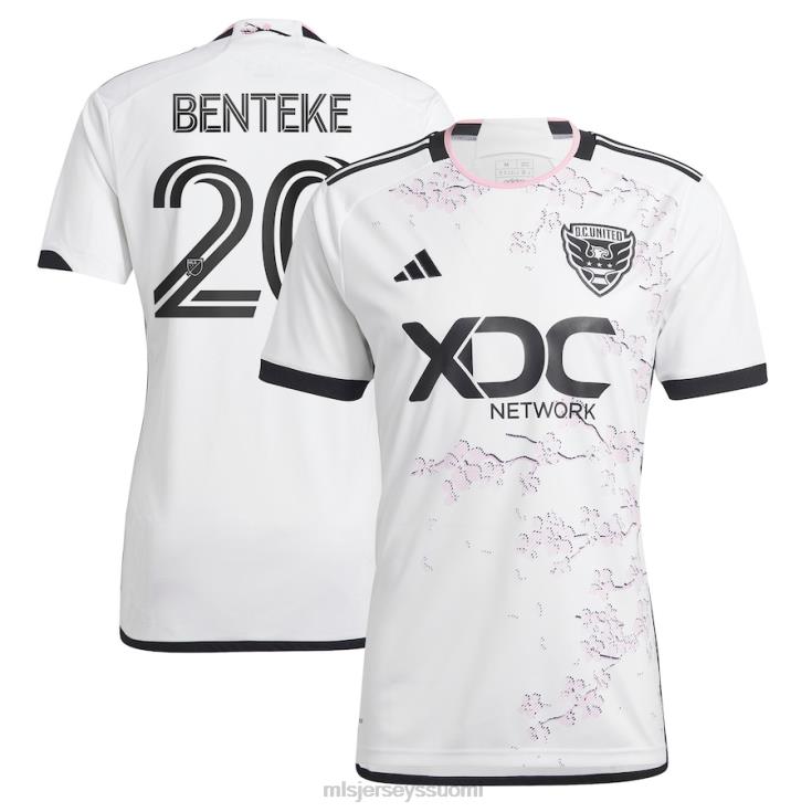 MLS Jerseys paita FDFTZ241 miehet DC. yhdistynyt kristitty benteke adidas valkoinen 2023 kirsikankukkasarja replika pelaajapaita
