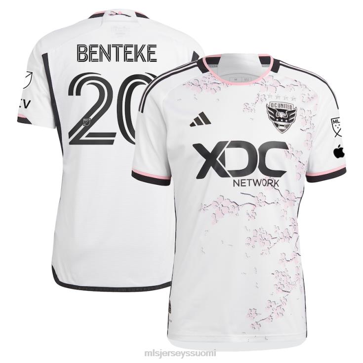 MLS Jerseys paita FDFTZ816 miehet DC. yhdistynyt kristitty benteke adidas valkoinen 2023 kirsikankukkasarja autenttinen pelaajapaita