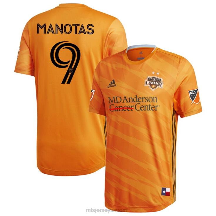 MLS Jerseys paita FDFTZ1348 miehet houston dynamo mauro manotas adidas orange 2020 ensisijainen autenttinen pelaajapaita