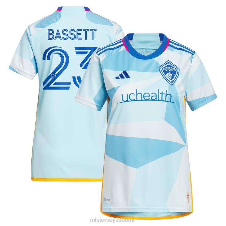 MLS Jerseys paita FDFTZ1216 naiset colorado rapids cole bassett adidas vaaleansininen 2023 new day kit replica jersey
